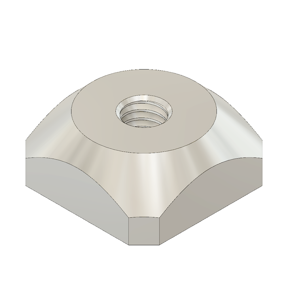 M5S-0 MODULAR SOLUTIONS ZINC PLATED FASTENER<br>M5 SQUARE NUT